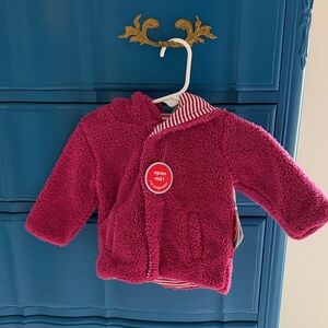 Pink Fleece Baby Jacket